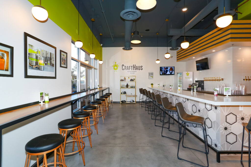 Interior of CraftHaus taproom in Las Vegas, Nevada.