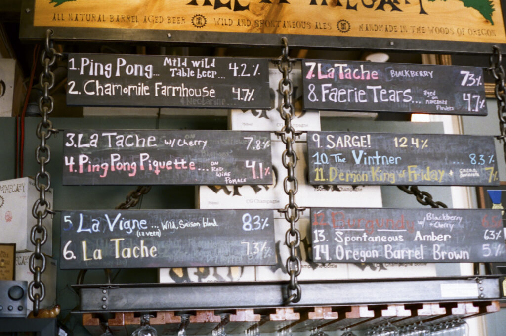 The tap list at The Ale Apothecary, April 18th, 2026.